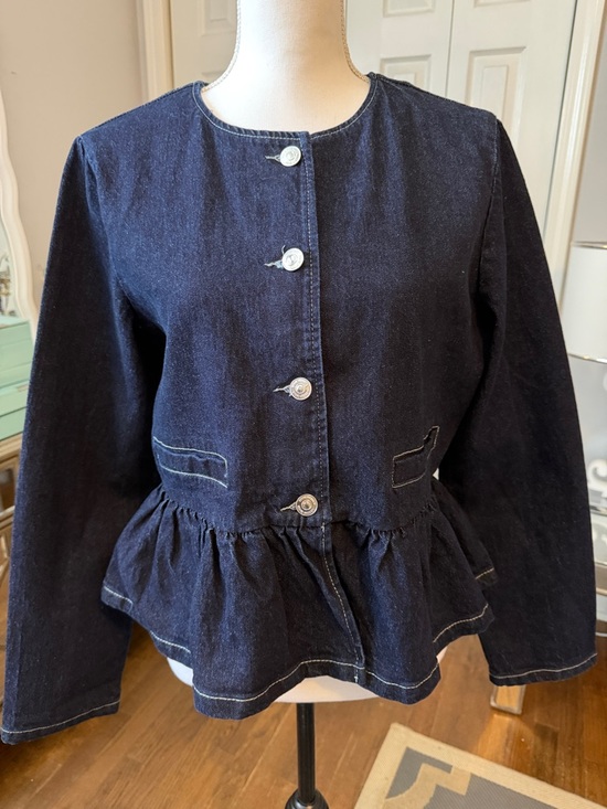 Steve Madden Jackets & Blazers - Steve Madden Dark Indigo Denim Peplum Jacket Medium ❤️❤️